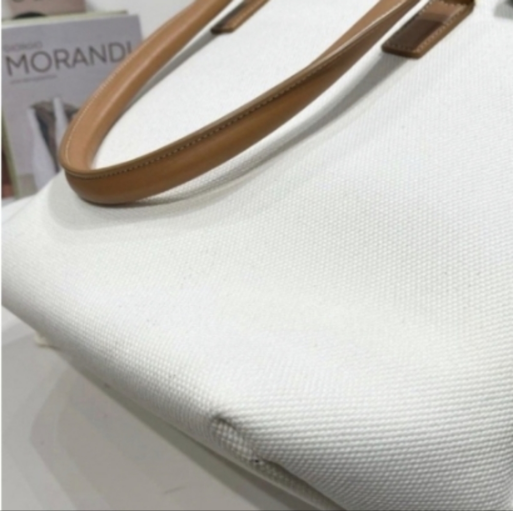 Authentic Celine Vertical Cabas Canvas Tote - Picture 6 of 11